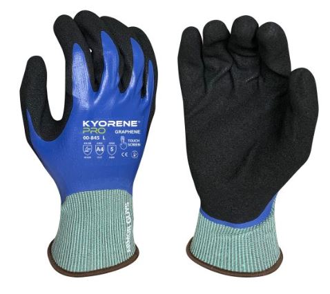 A4 Cut Resistant Kyorene Pro 18G Nitrile Palm Coated Gloves