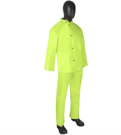 Durawear 2 Layer HiViz Green 3 Piece Rain Suit