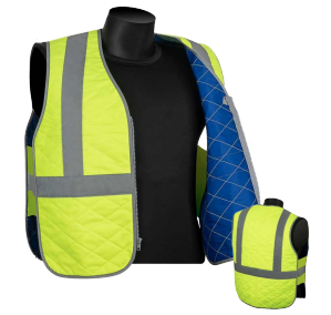 Class 2 Evaporative Hi-Viz Cooling Safety Vest