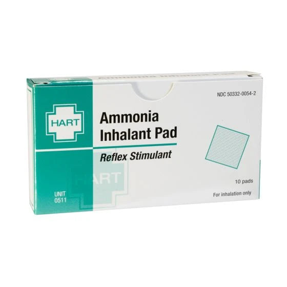 Ammonia Inhalants, Reflex Stimulant, Pads, 10 per unit