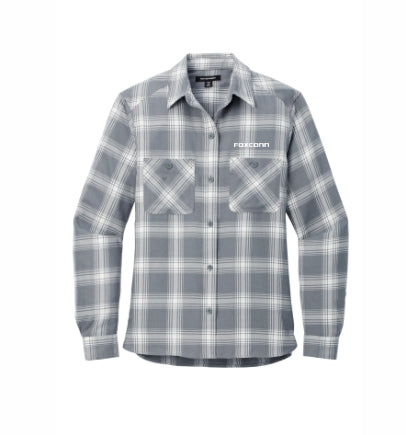 Ladies Plaid Flannel Shirt