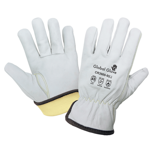 A5 Cut, Abrasion, and Puncture Resistant Grain Goatskin Gloves