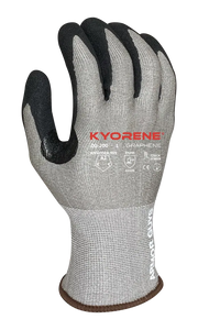 15 Gauge Gray Kyrorene Grpahene Gloves - Vend Packed, Dozen