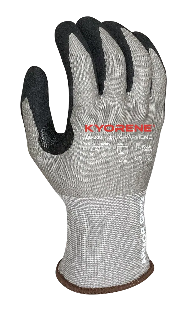 15 Gauge Gray Kyrorene Grpahene Gloves - Vend Packed, Dozen