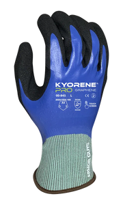 18g Lined Nitrile Blue Dip CR-A4 Glove