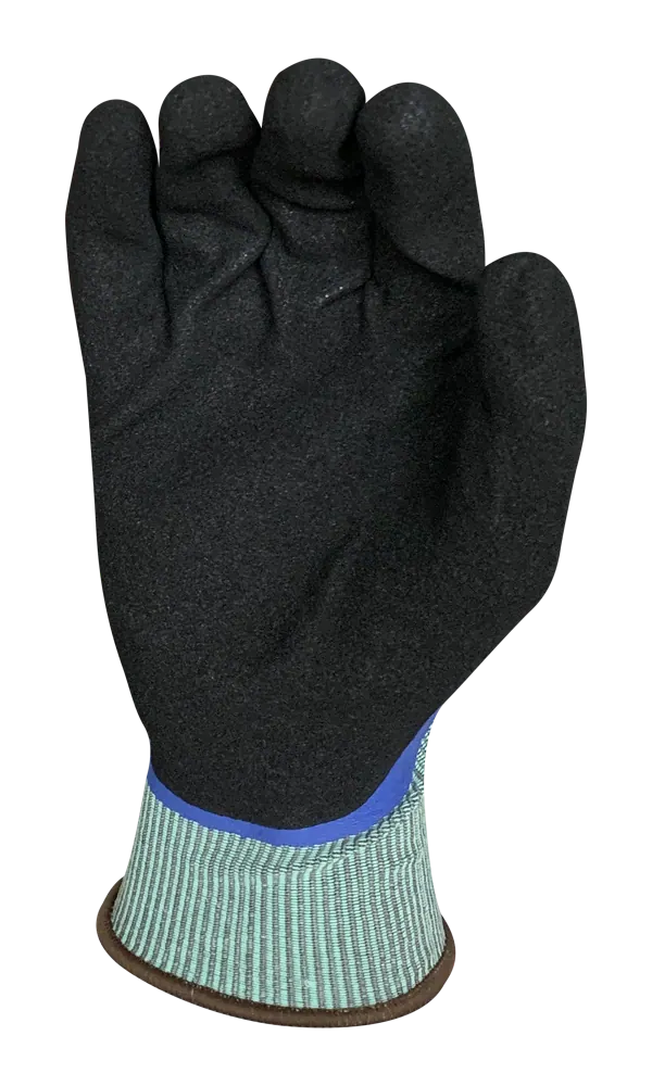 18g Lined Nitrile Blue Dip CR-A4 Glove