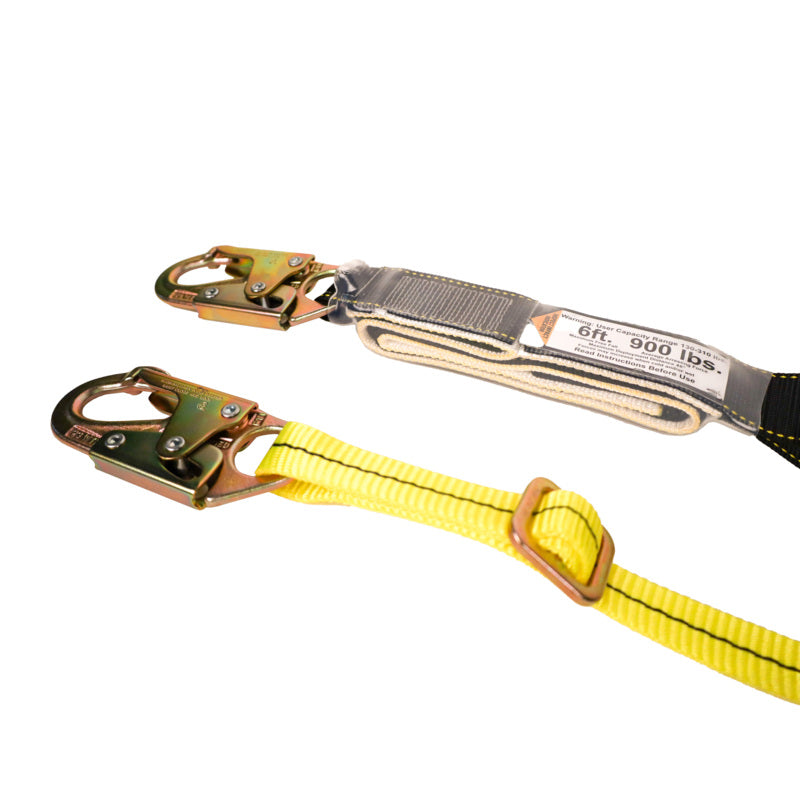 SSAWL4-6 Shock Absorbing Adjustable Lanyard from 4 ft. to 6 ft. with HS snaphooks