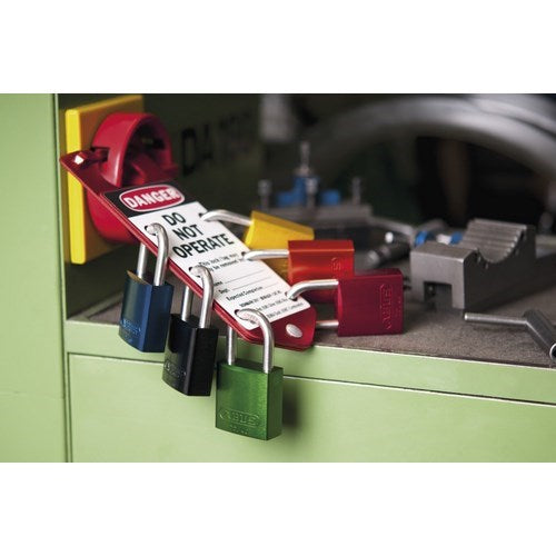 Aluminum Lock Yellow w/ 3" Shackle, 6/bx