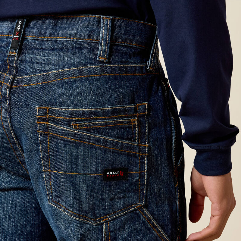 Ariat MNS FR LW RSE WRKHRSE BT CUT JN-Flint Blue