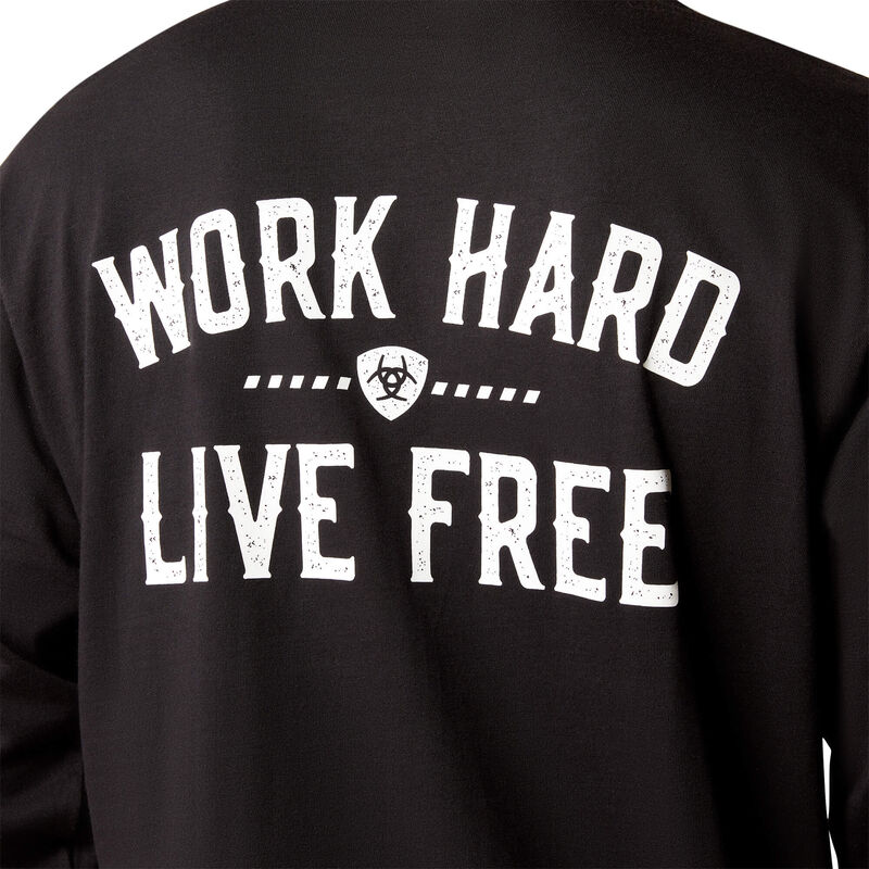 Men Rebar Cotton Strong WHLF T-Shirt Black