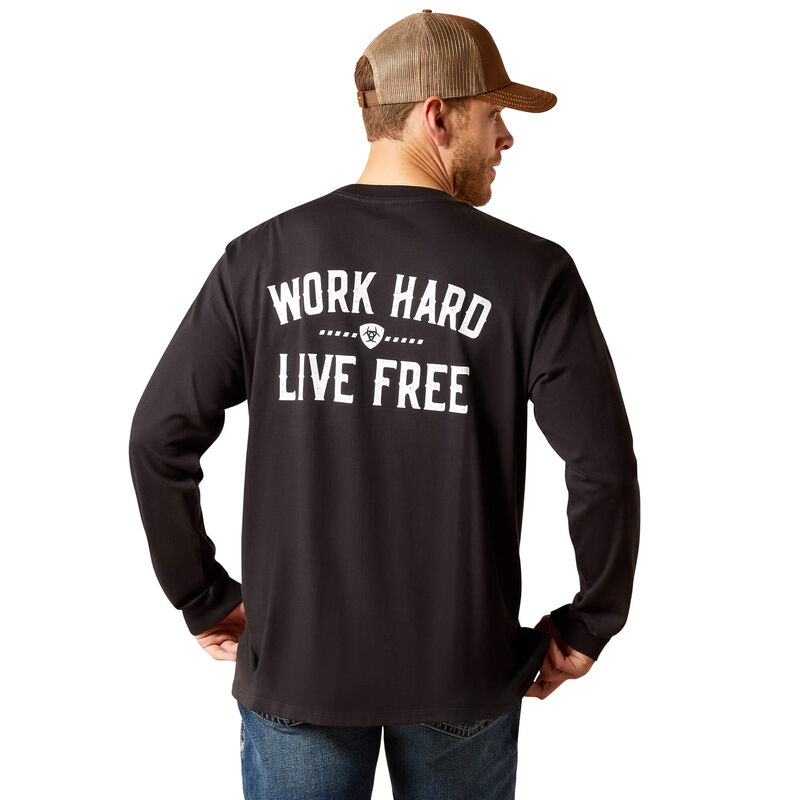 Men Rebar Cotton Strong WHLF T-Shirt Black