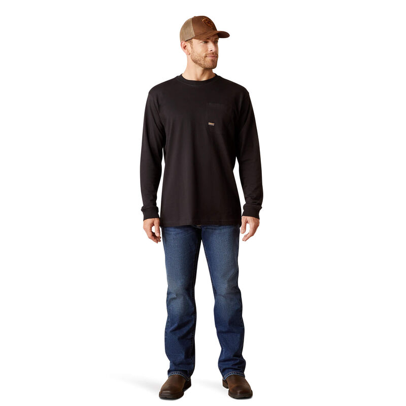 Men Rebar Cotton Strong WHLF T-Shirt Black