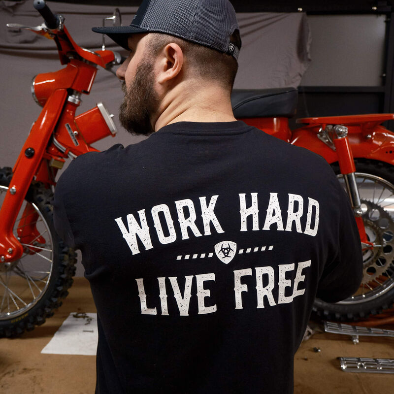 Men Rebar Cotton Strong WHLF T-Shirt Black