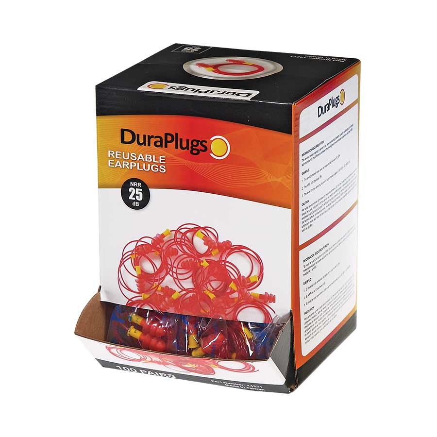 Duraplug Corded Earplugs 100pr/bx