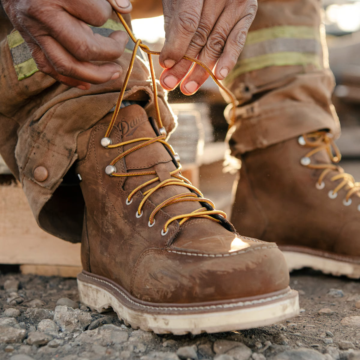 6" Brown Aluminum Toe