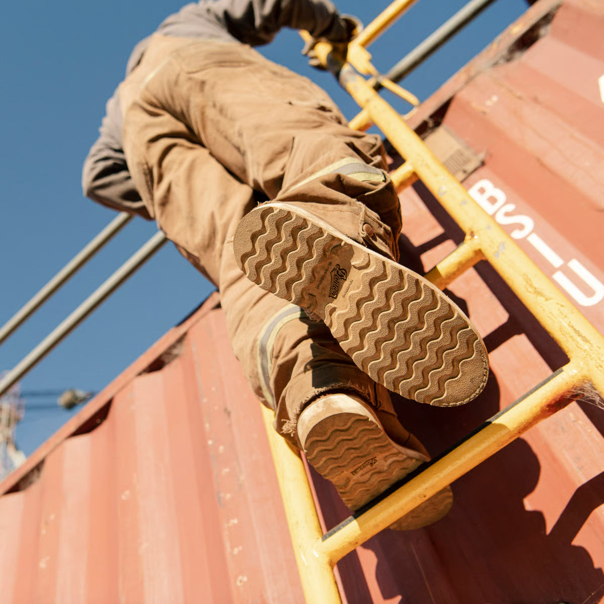 6" Brown Aluminum Toe