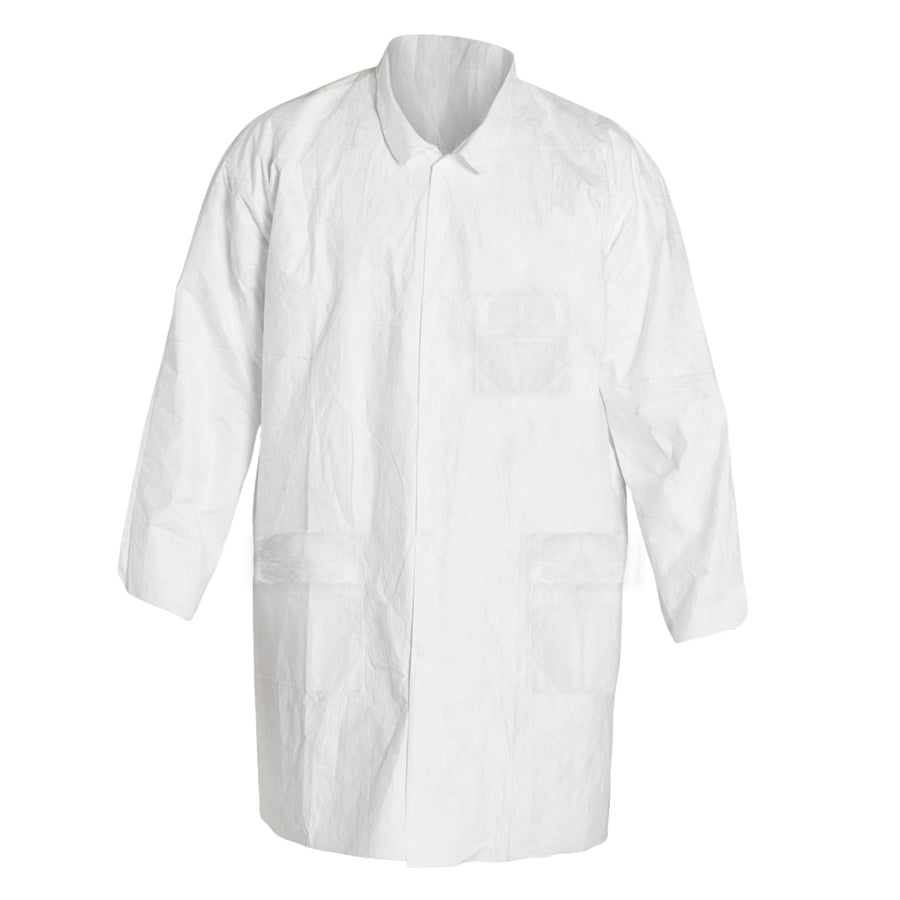 Disposable Lab Coat w/Pockets, Case of