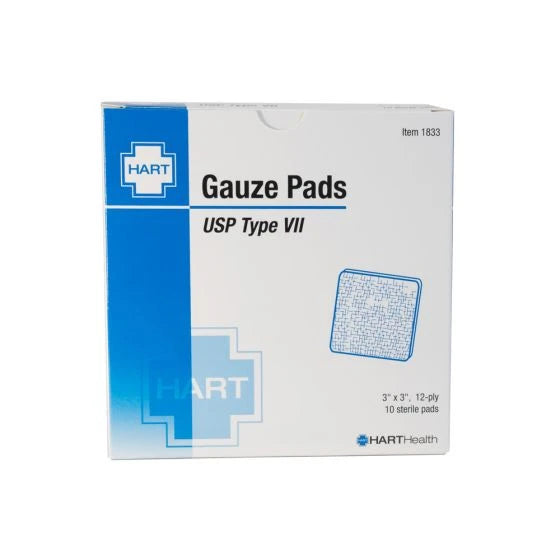 3"x3" Gauze Pads 10ea/bx