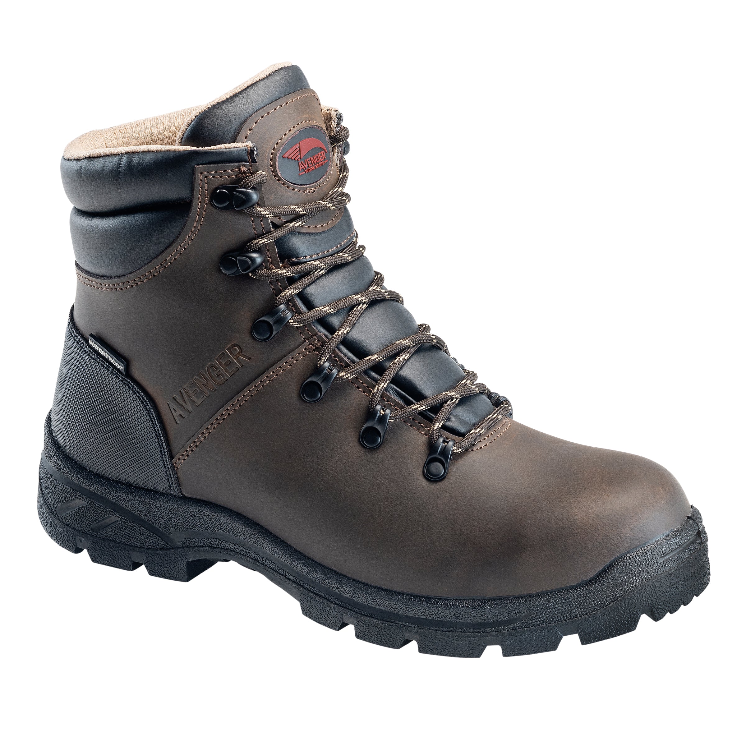 *Brown WP EH SR Steel Toe Boot, 9M