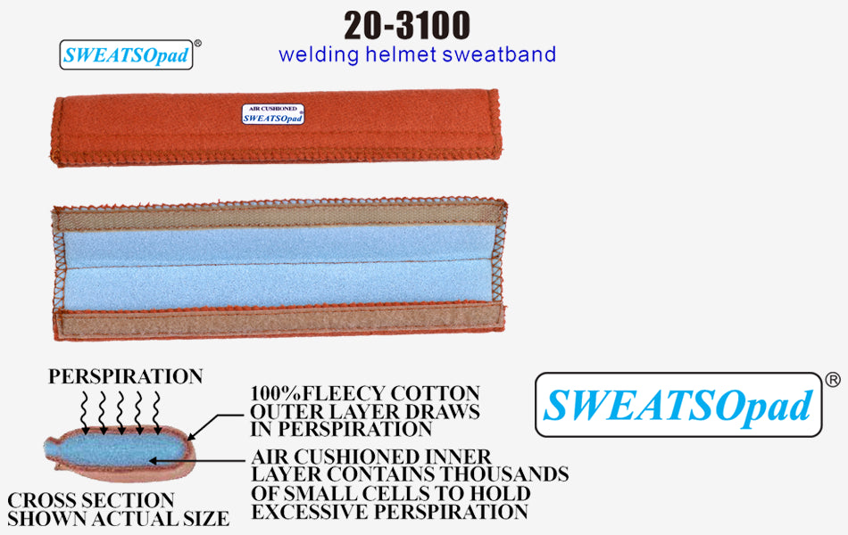 Weldas Sweat Bands, 2/pkg