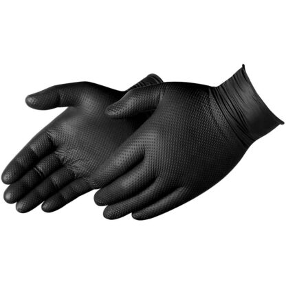 2026BK 6mil P-Free Black Nitrile Glove, Box of 100