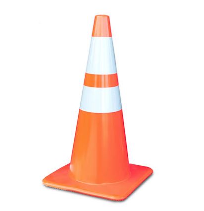 28" Reflective Traffic Cone