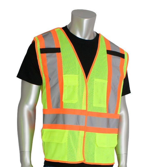 Load image into Gallery viewer, Two-Tone X-Back Breakaway Mesh Vest
