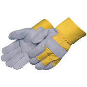 Leather Glove w/ Ylw 2.5" Safety Cuff
