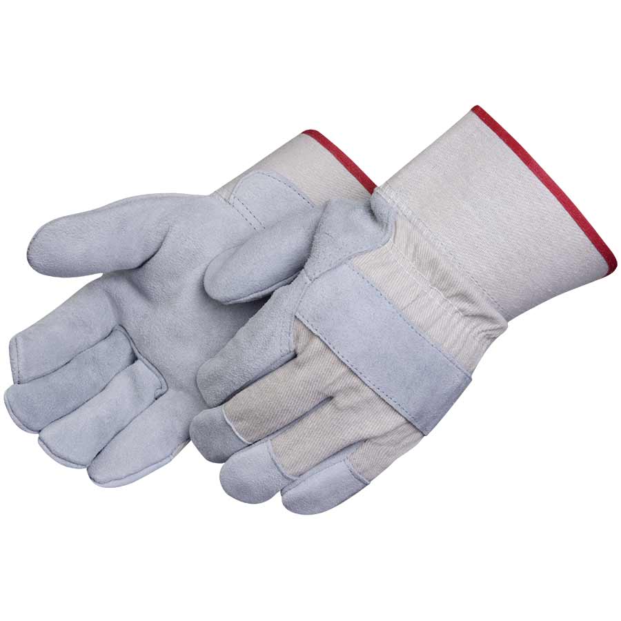 Select Shoulder Leather White Canvas Glove