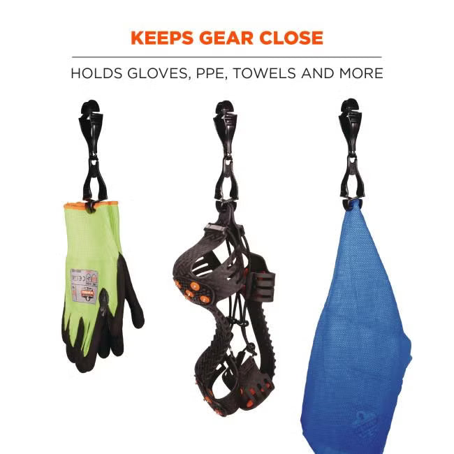 Squids Glove Clips, Black