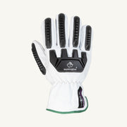 GLOVE, ENDURA GOATSKIN, BLENDED KEVLAR & THINSULATE LINED, TPR BACK, ANSI A4