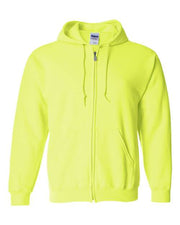 Gildan Full Zip Hoody, Achor Hocking, Safety Green