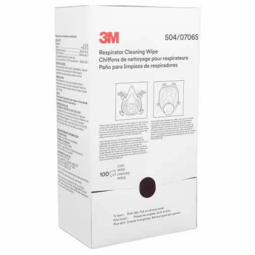 3M Respirator Cleaning Wipes 100/bx