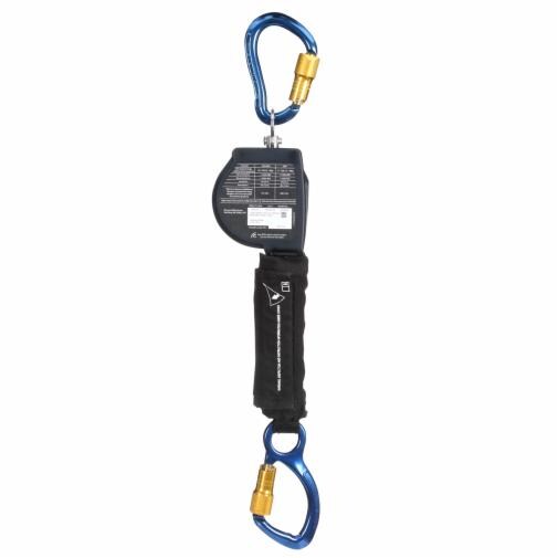 3M™ DBI-SALA® Nano-Lok™ Arc Flash Self-Retracting Lifeline with Anchor Hook 3100581, Web, Aluminum Carabiner, 8 ft