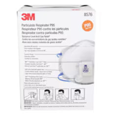 3M P95 Respirator w/Valve, 10/bx 8bx/cs