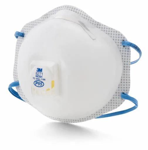 3M P95 Respirator w/Valve 10/bx 8bx/cs