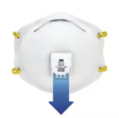 3M N95 Respirator w/Valve 10/bx 8bx/cs