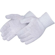 Regular Weight Bleach White Cotton Blend Stringknit Glove, Dozen