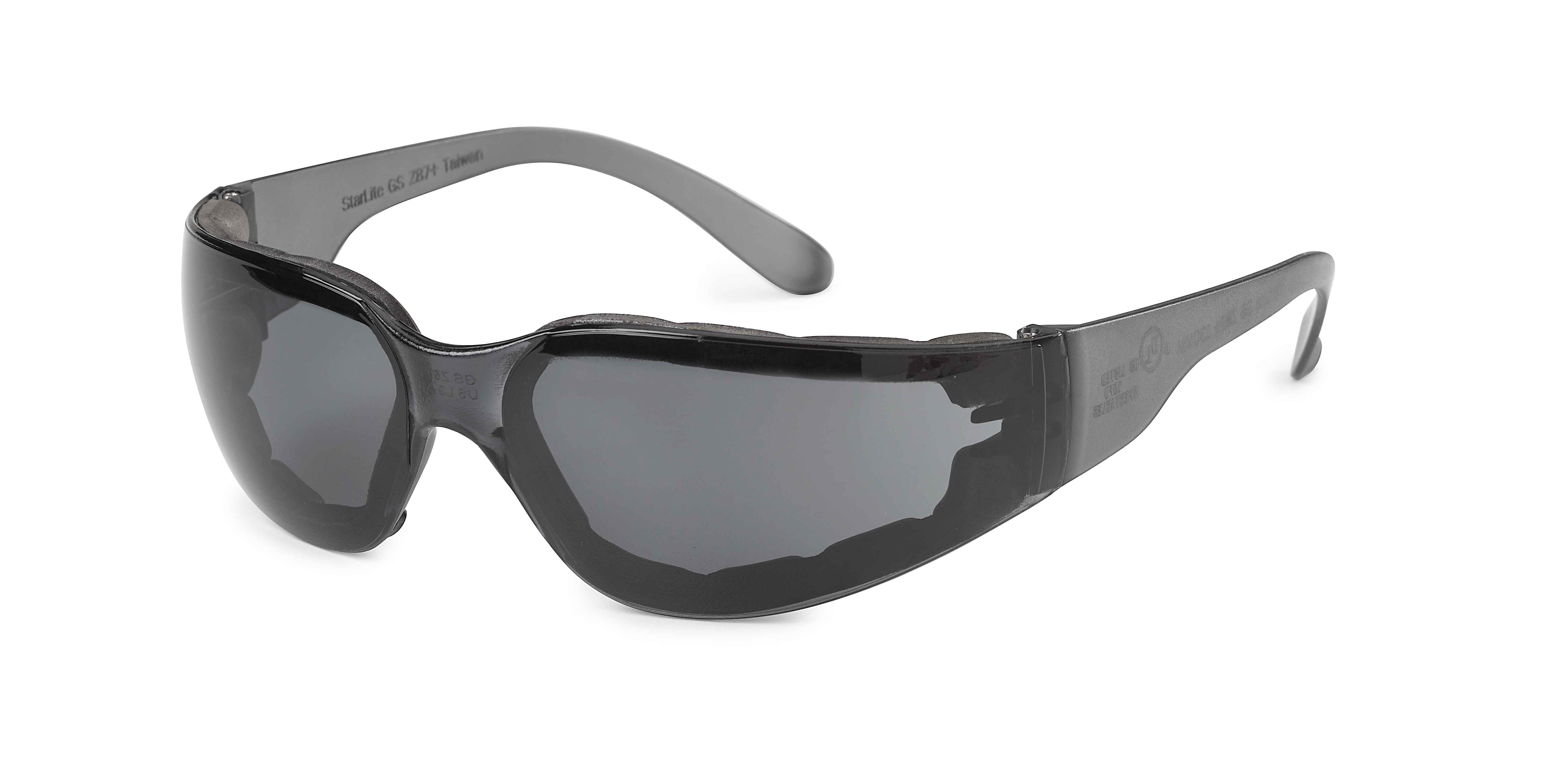 Starlite FoamPro Safety Glasses Gray Temples, Gray fx2 Anti-Fog
