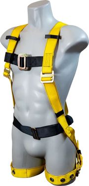 550 Full body Harness Grommet/Tongue buckle leg straps sewn on 1 3/4" wide belt