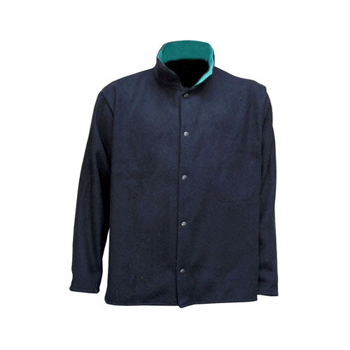 Blue Wool Work Jacket - 30" Length