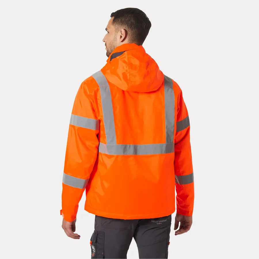 Alta Hi Vis Insulated Winter Jacket-Yellow/Charcaol
