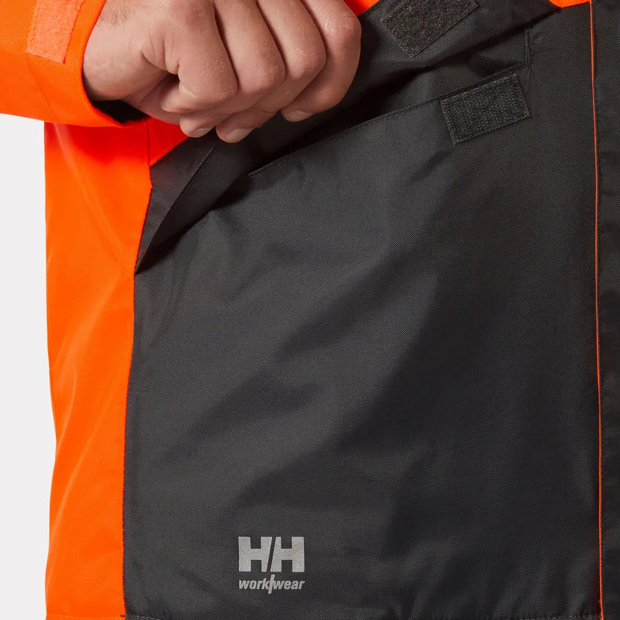 Alta Hi Vis Insulated Winter Jacket-Yellow/Charcaol