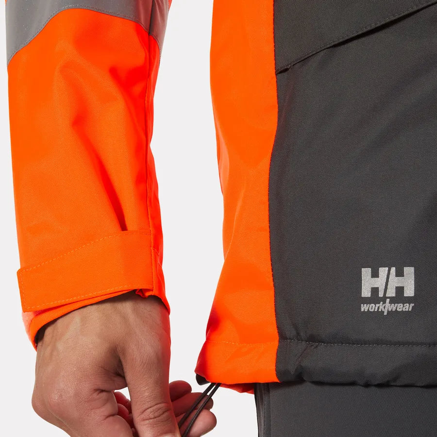 Alta Hi Vis Insulated Winter Jacket-Yellow/Charcaol