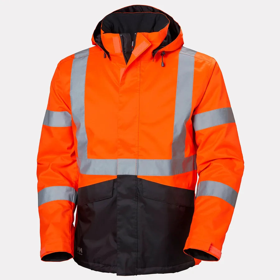 Alta Hi Vis Insulated Winter Jacket-Yellow/Charcaol