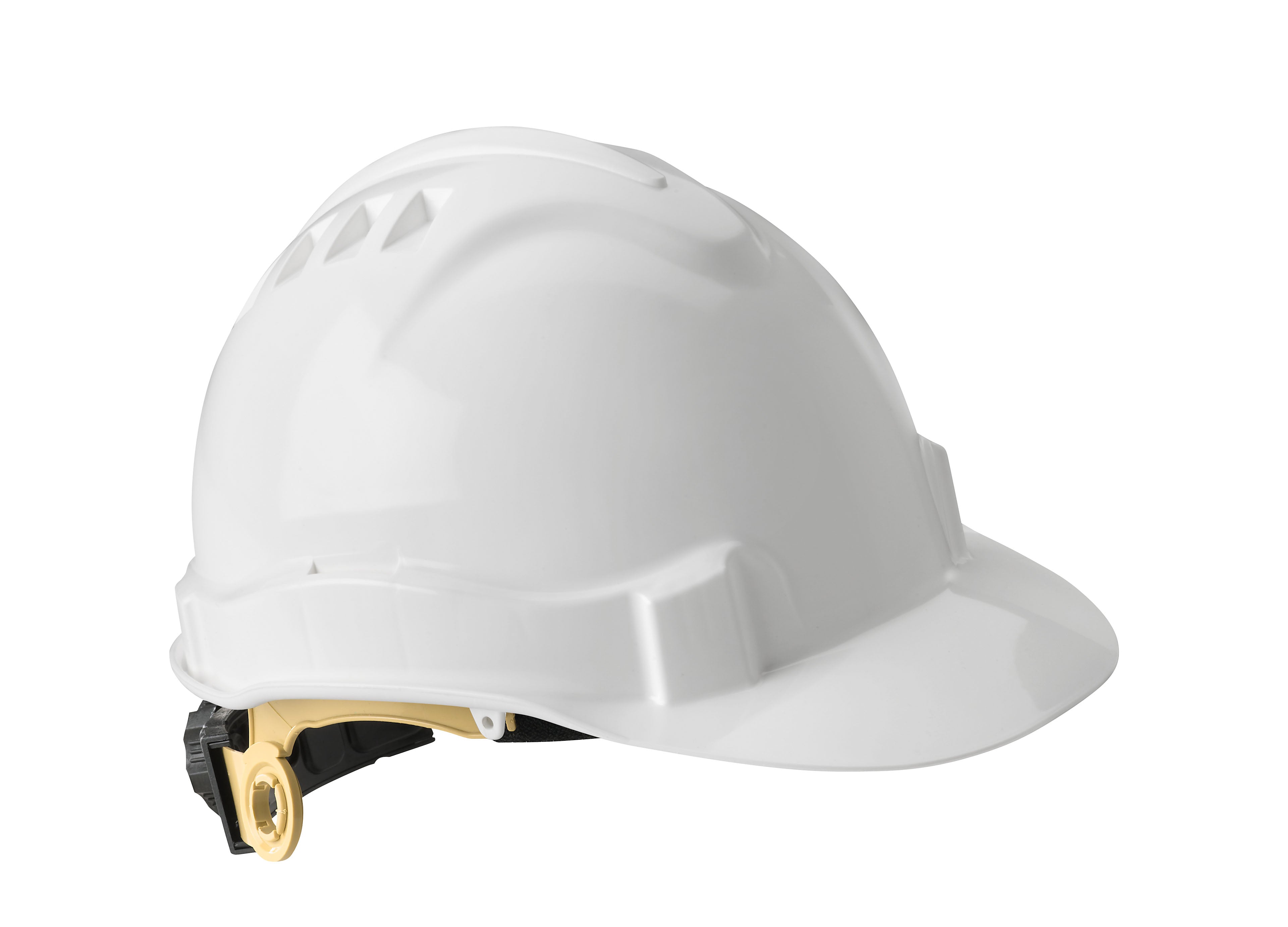 SERPENT Cap Style Unvented Class E Hard Hat 8 Point Ratchet Suspension, Yellow