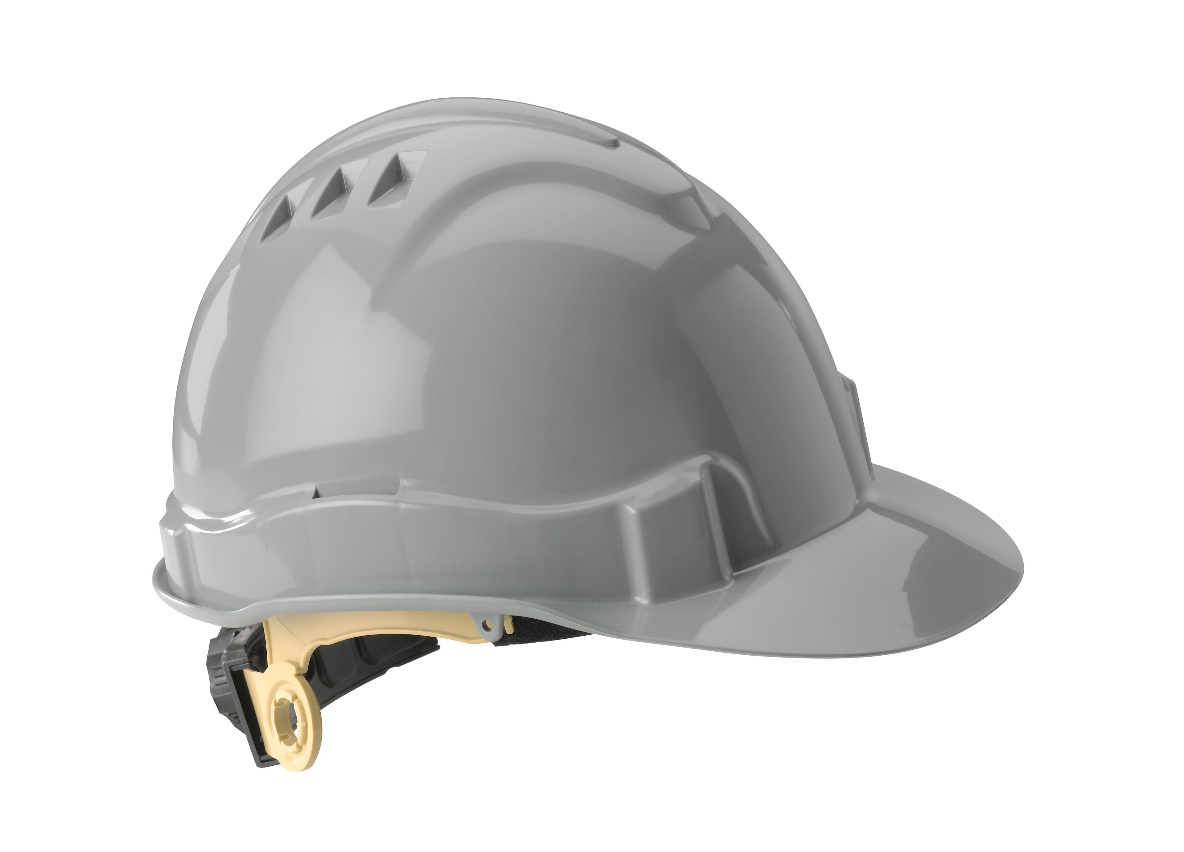 SERPENT Cap Style Unvented Class E Hard Hat 8 Point Ratchet Suspension, Yellow