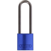 Aluminum Lock Blue w/ 3" Shackle, 6/bx