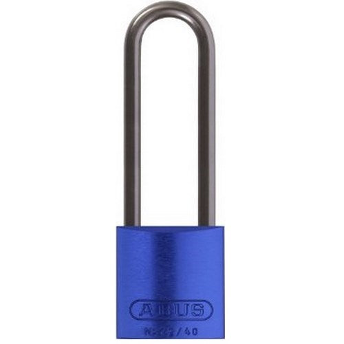 Aluminum Lock Blue w/ 3" Shackle, 6/bx