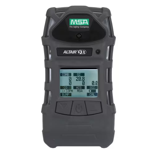 MSA Altair 5X Portable LEL, CO, H2S, O2 Monitor W/ Rechargeable Battery, Monochrome Display, Data Logging, Calibration Cap And Tubing and Bluetooth Compatability
